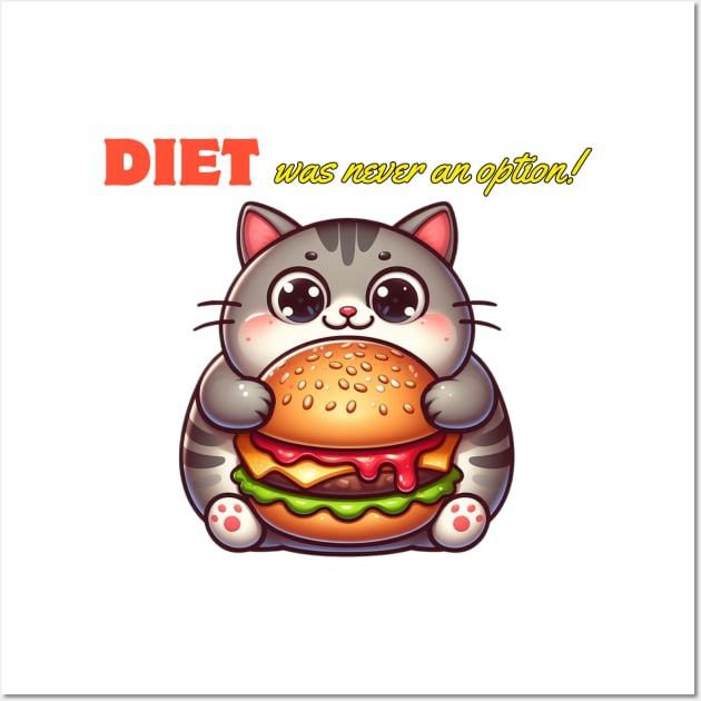 No diet for me Wall Art by Bubbles